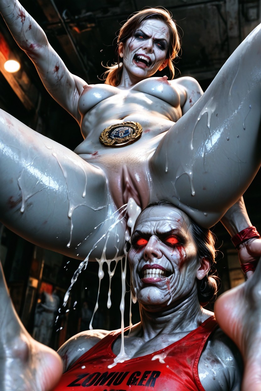 Cum, Claire Redfield Turned Into A Zombie, Squirting AI Porn