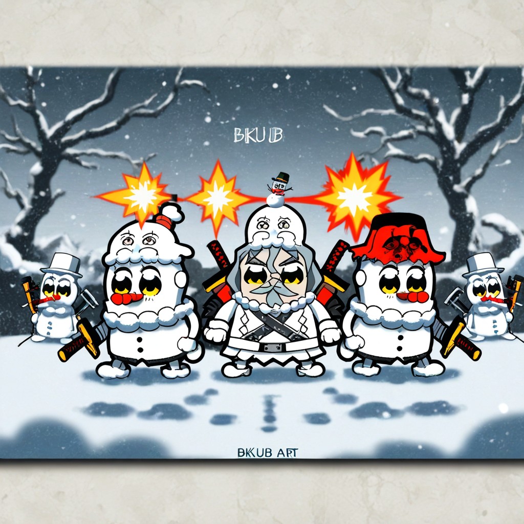 Fallen Snowmen, Winter, 25+ AI Porn