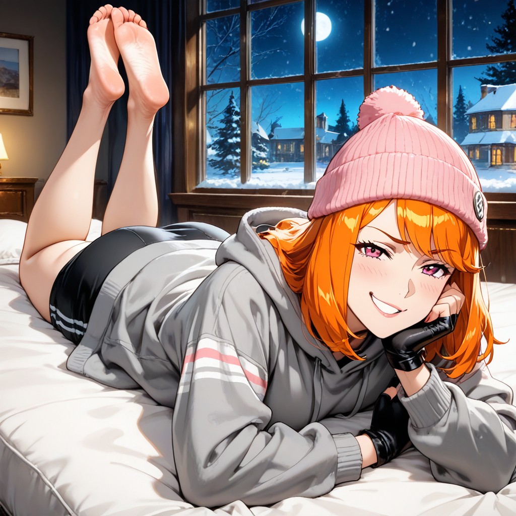25+, Night, Barefoot Hentai AI Porn