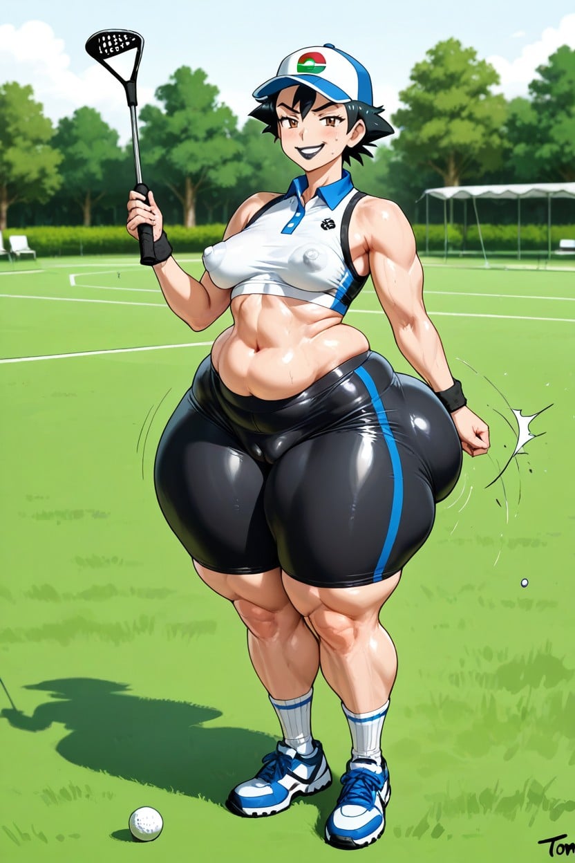 Sexy Smirk, Pear Shaped Body, Fat Ass AI Porn