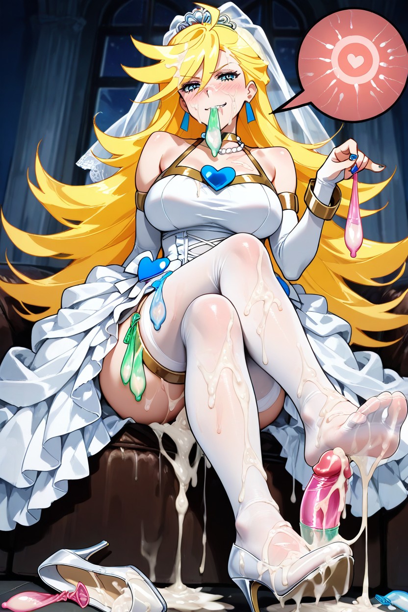 Heel Raised, Style Anime, Cum On Penis Hentai AI Porn