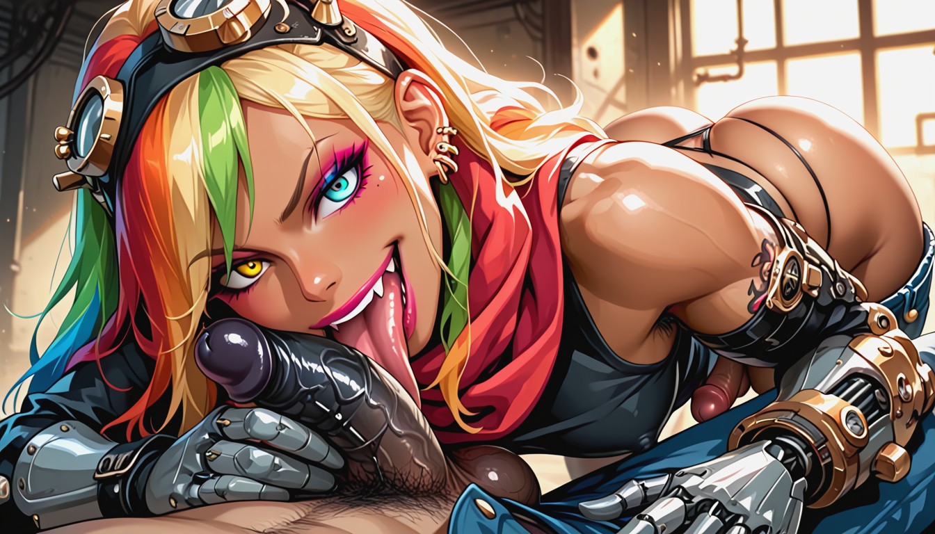 Long Tongue, Gyaru, Futanari Only Hentai AI Porn