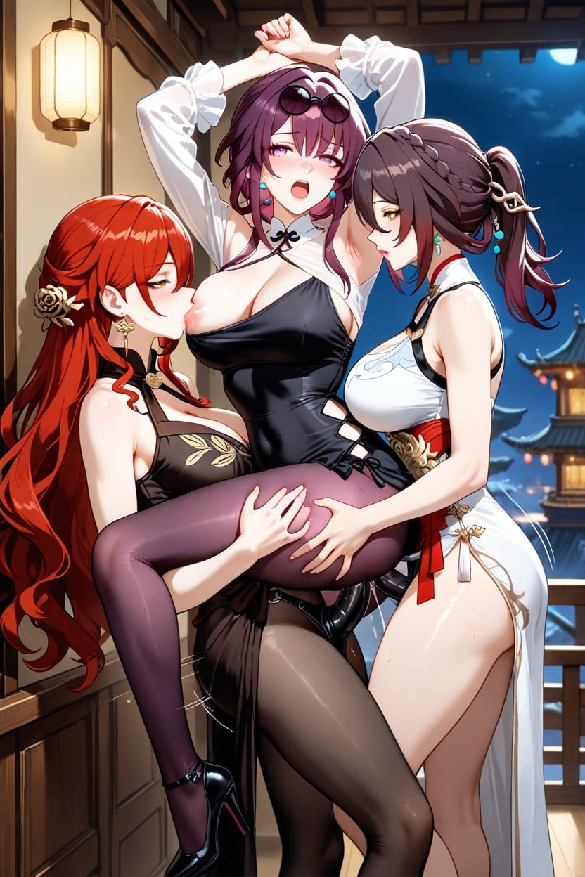 Arms Up, Women, High Heel Hentai AI Porn