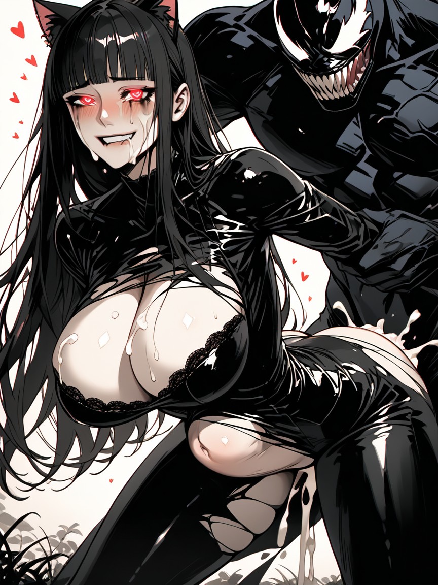 Extremely Long Hair, Creampie, 2 People Hentai AI Porn