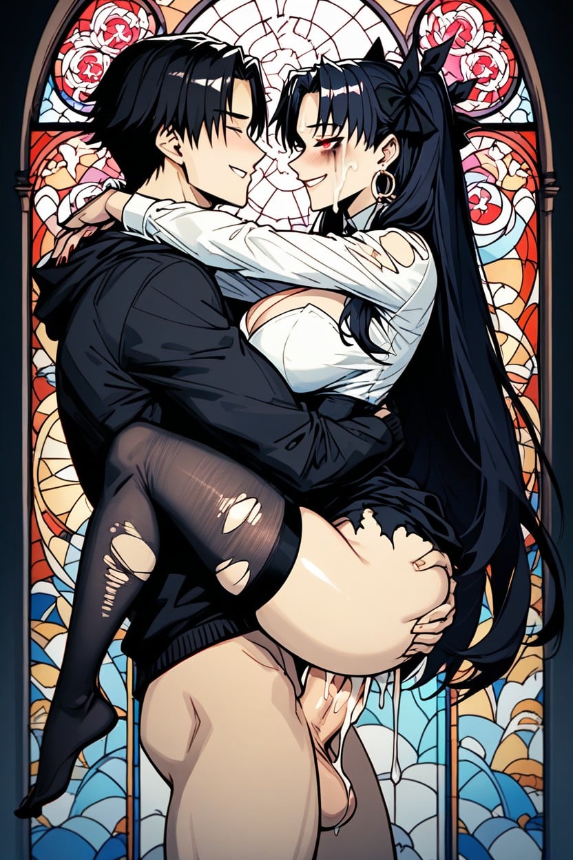Ripped Clothes , Making Out, Bukakke Hentai AI Porn