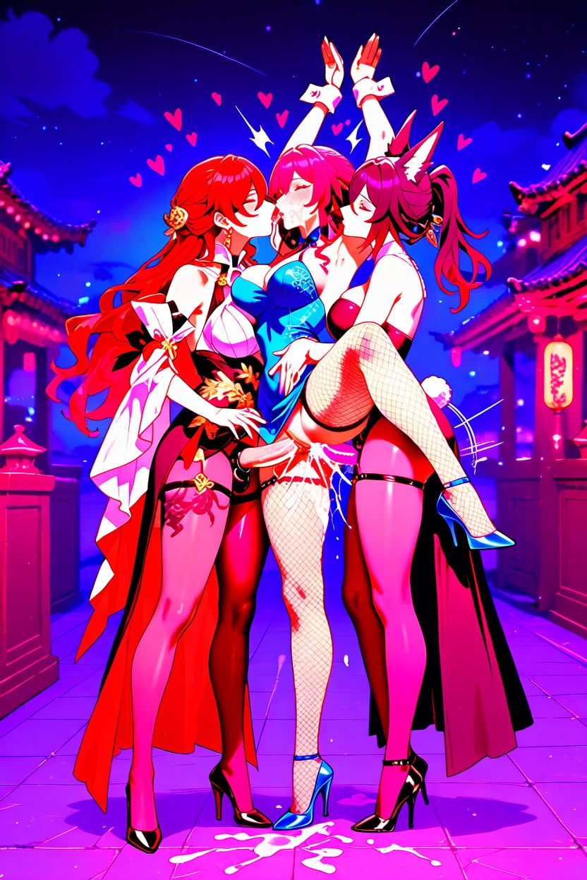 Motion Lines, High Heel, Love Hearts Hentai AI Porn