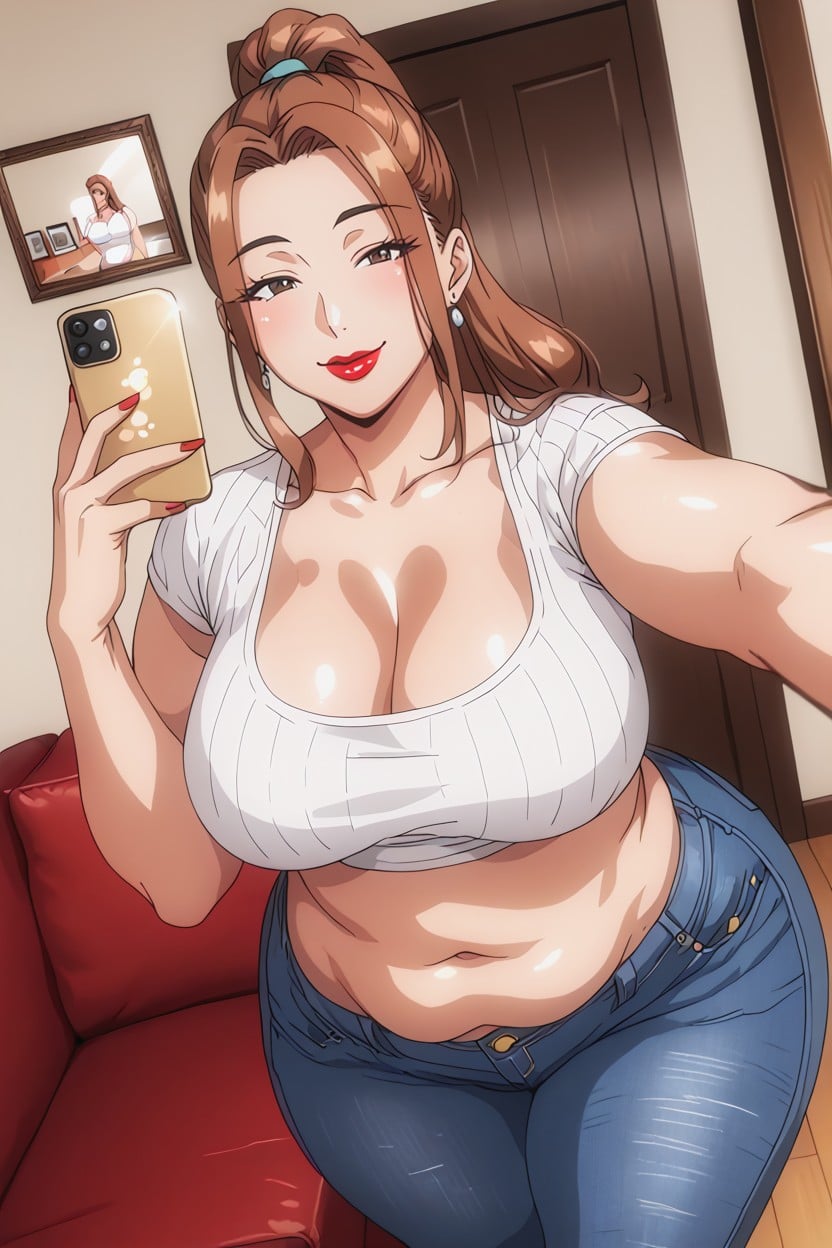 +, Jeans, Waist AI Porn