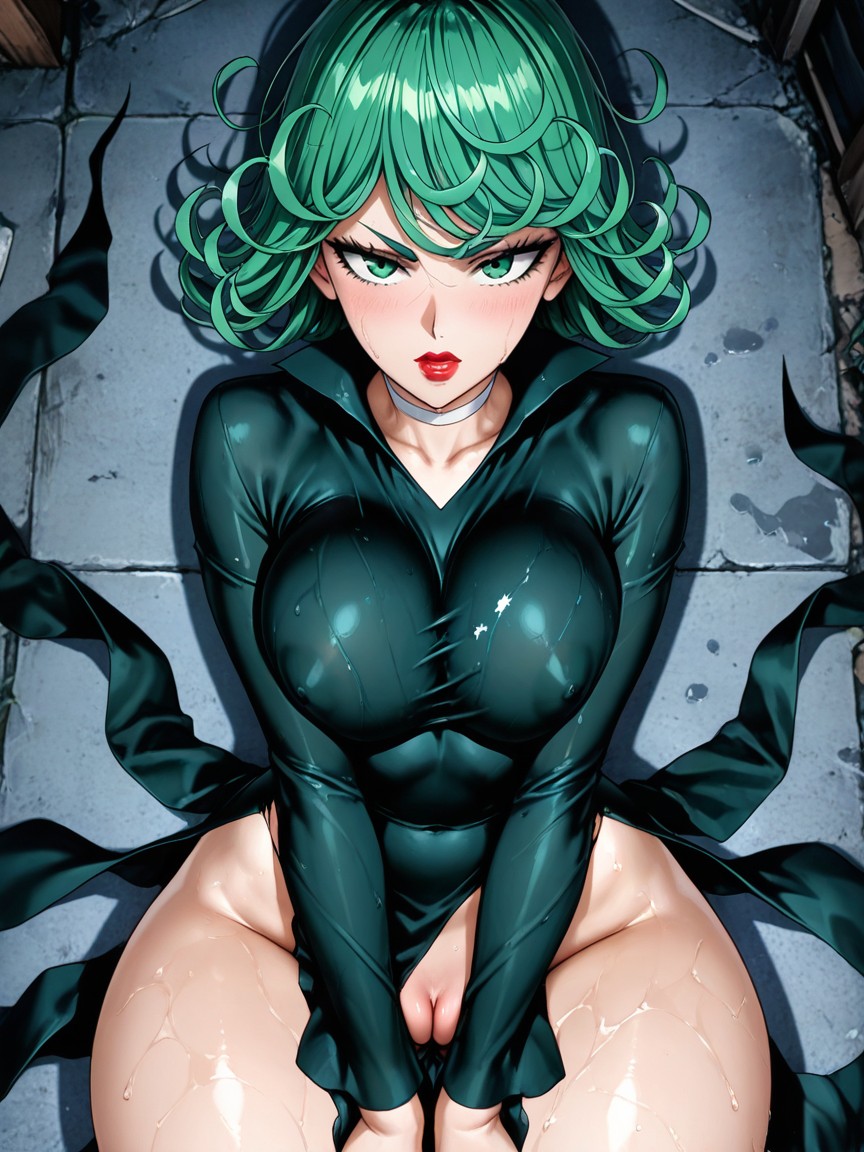 Eyeliner, Innie Pussy, Waist Shot Hentai AI Porn