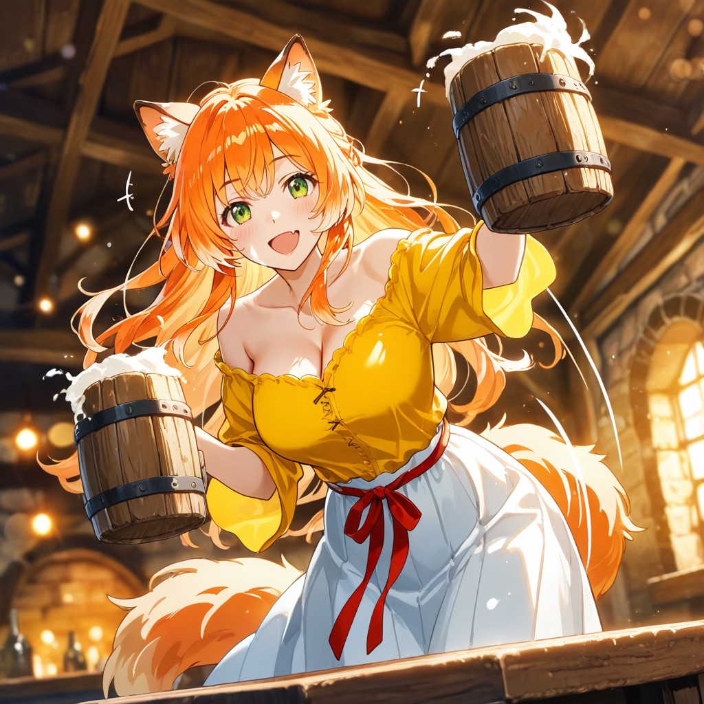 Kanade From The Beast Tamer, In Tavern, Motion Lines Hentai AI Porn