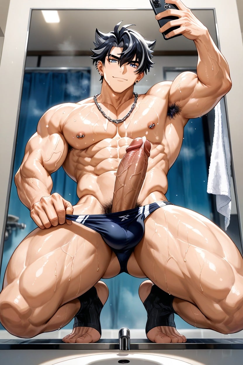 Towel, Sourire, Toeless Legwear Porno IA Gay