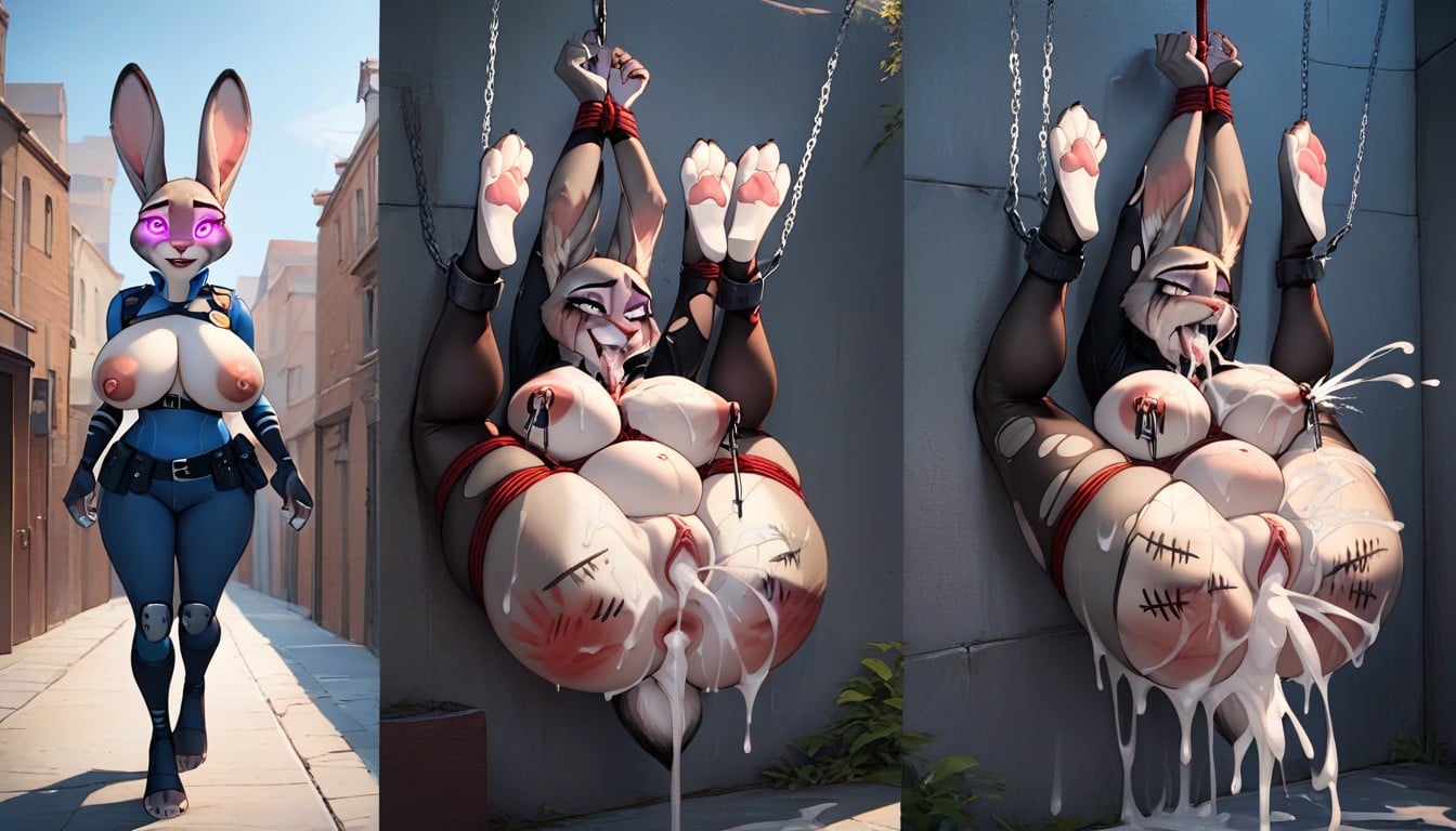 Ultra High Resolution, Nipple Clamps, Massive Sagging Breasts 퍼리 AI 포르노