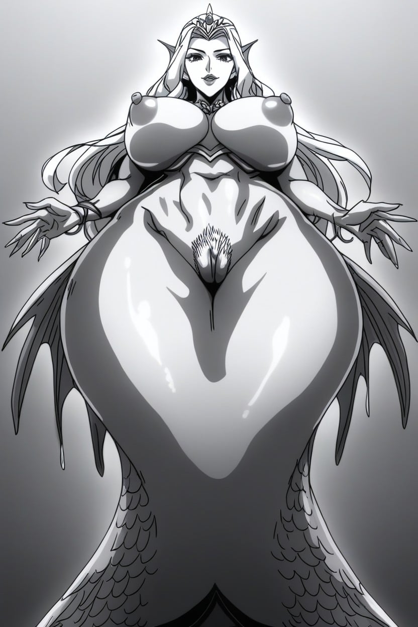 Wet Detailed Skin, Massive Booty, Massive Juicy Rounded Boobs AI Porn