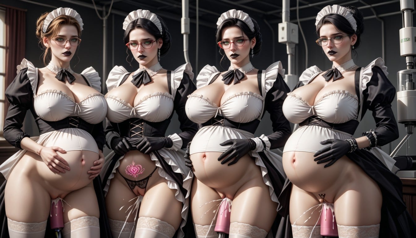 Heavy Pregnancy, Sex Machine, Motion Line Porno IA