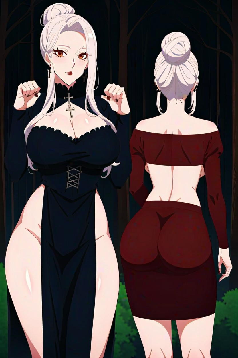 30+, Standing, Big Breasts Hentai AI Porn