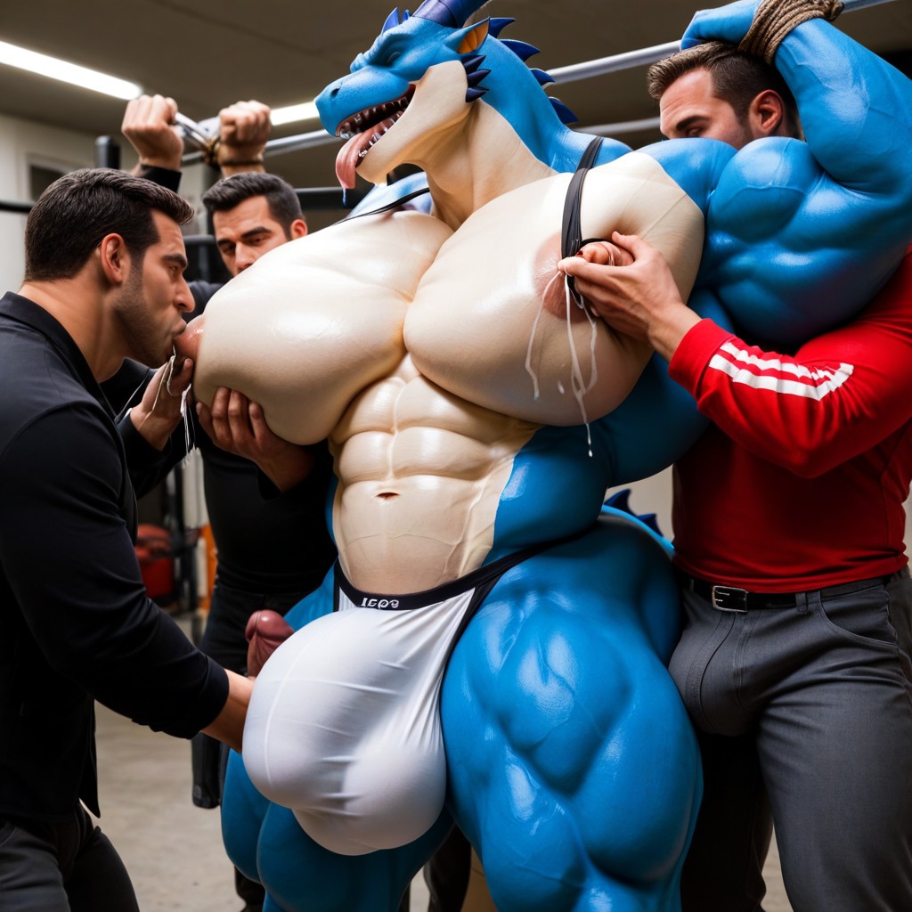 Oiled Skin, Aggressively Sucking Boob, Massive Arms Porno IA Gay