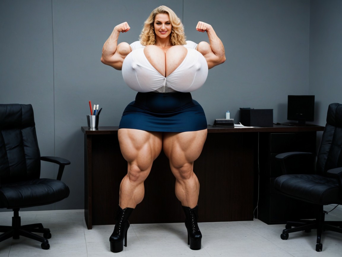 Thick Thighs, Curly, 30+ AI Porn