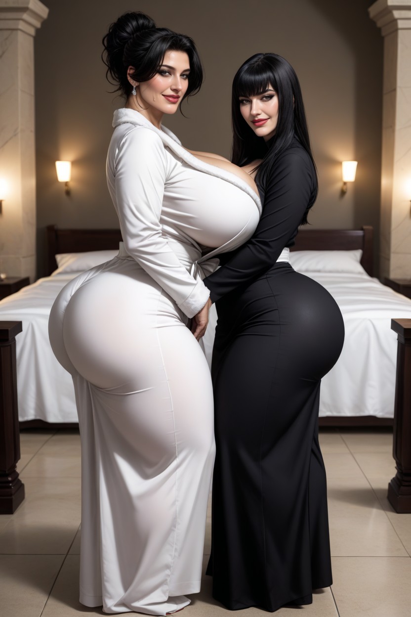 Lana Kane, Pelo Negro, 2 Personas Porno IA