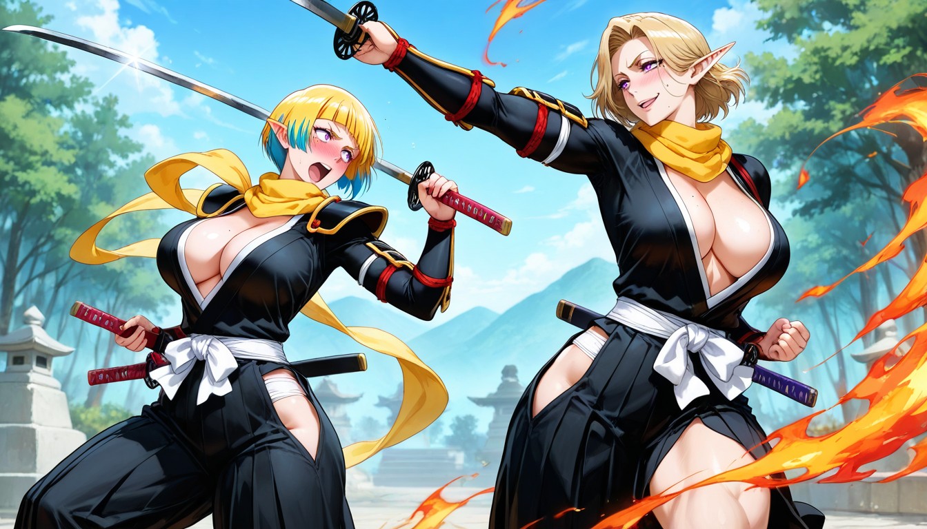 Elf, 25+, Bobcut Hair Hentai AI Porn