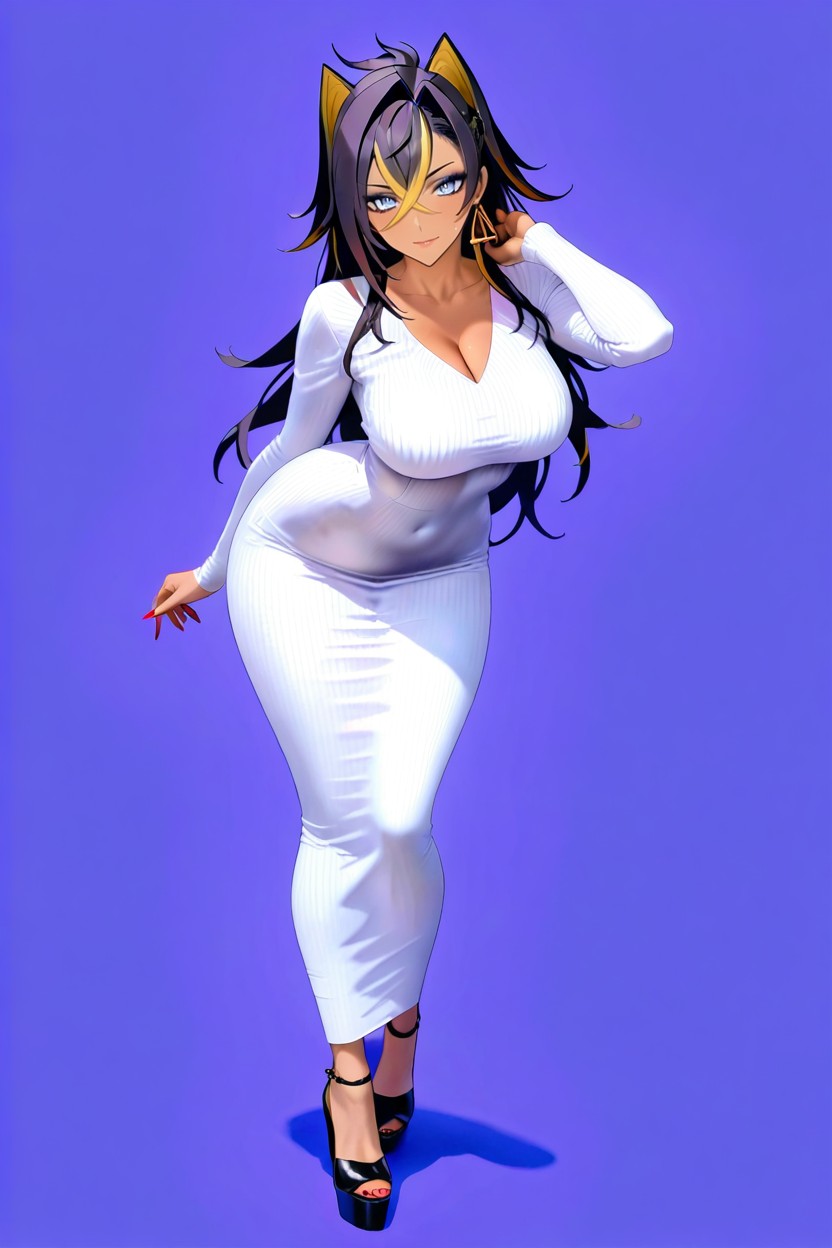 Solo, Skinny, Rounded Ass Hentai AI Porn
