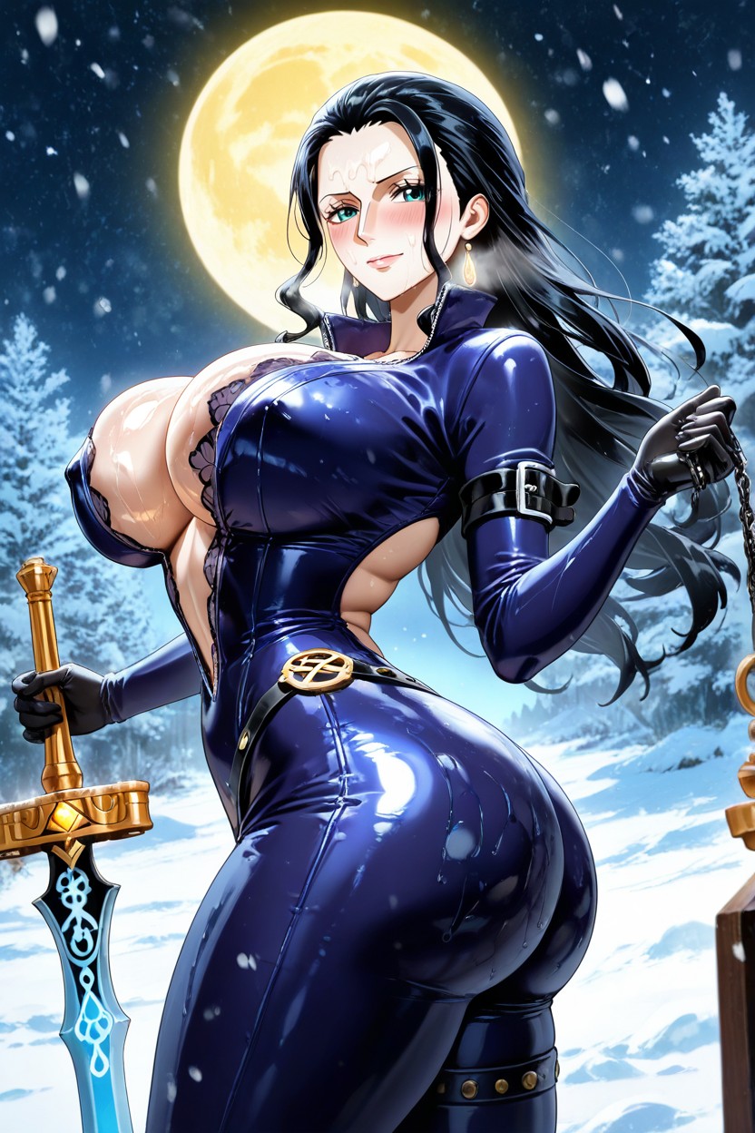 Pale Skin, Large Breast, Perfect Skin Hentai AI Porn