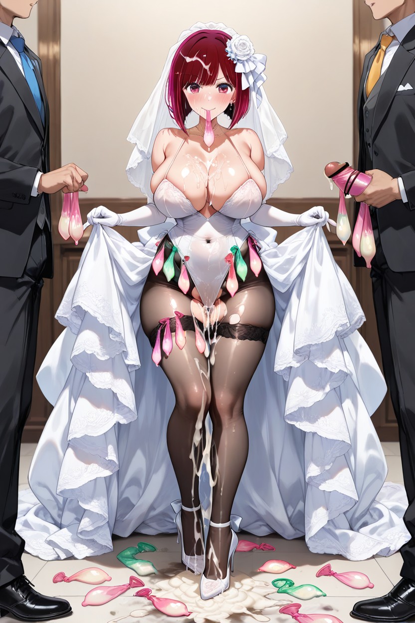 Semen Covered, High Heels Rubbing Against A Big Cock, Semen Spilled Hentai AI Porn