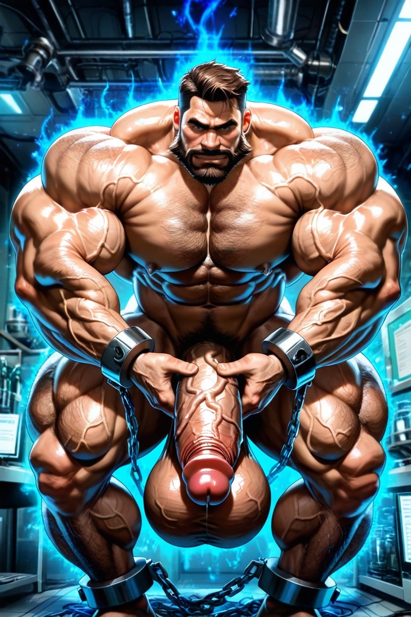 Laboratoire, Large Cock, Huge Monster Penis Porno IA Gay