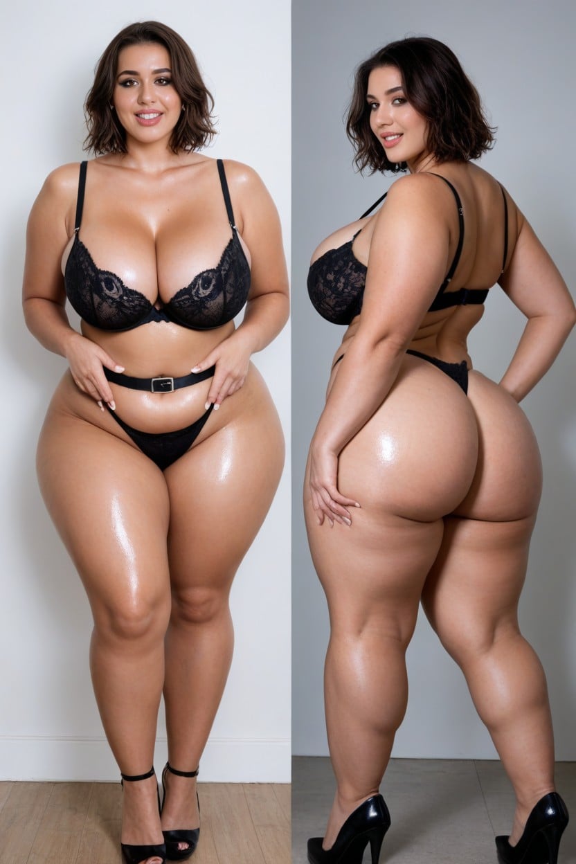 Multiple Views, Brown Eyes, Dumptruck Ass AI Porn
