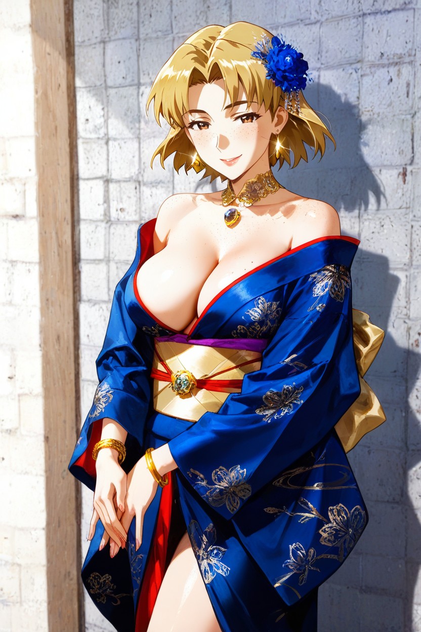 Focus On Breasts, Hot Gaze, Happy Smile Hentai AI Porn