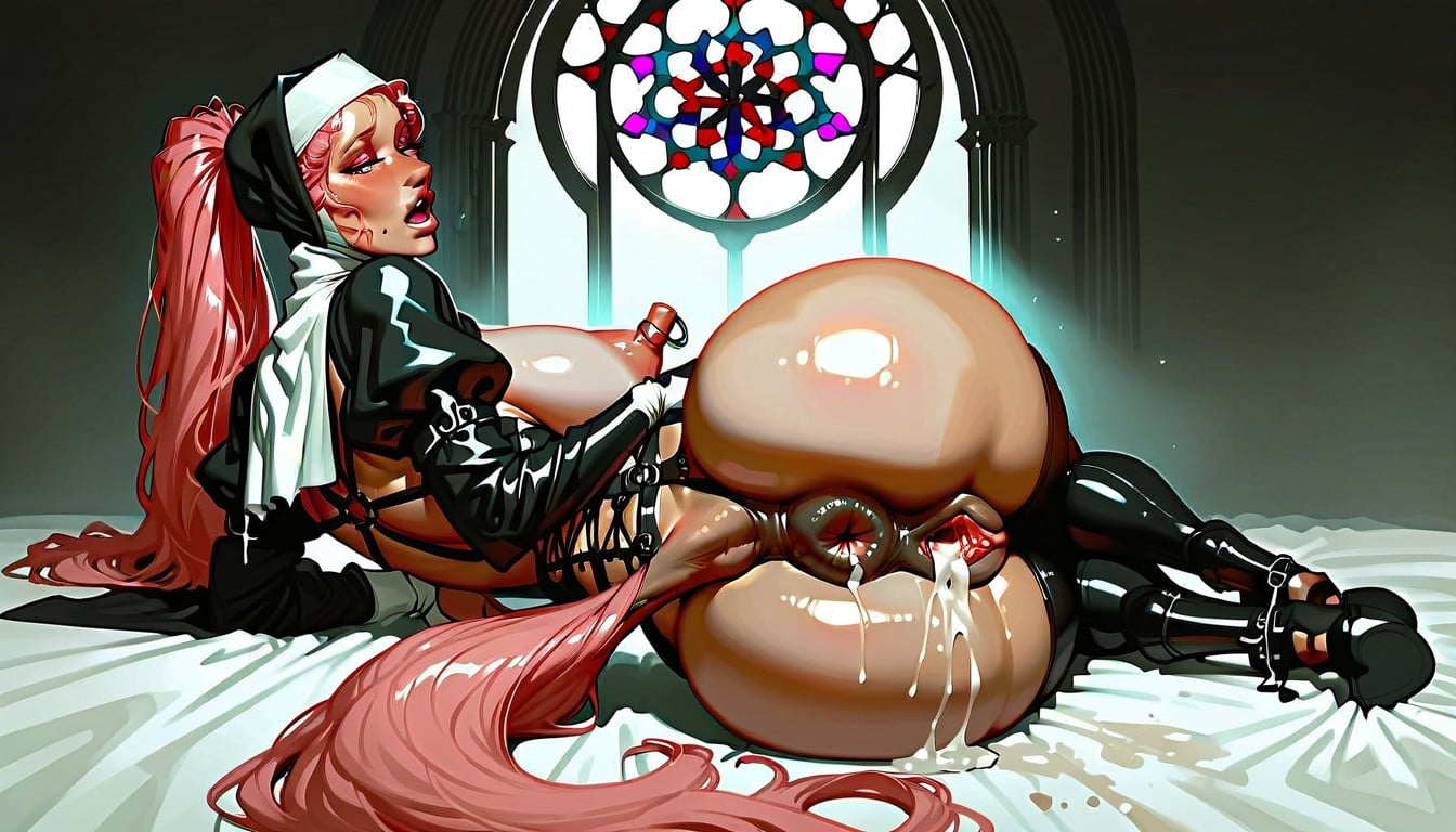 Spread Vagina, Orgasm, Lactation AI Porn