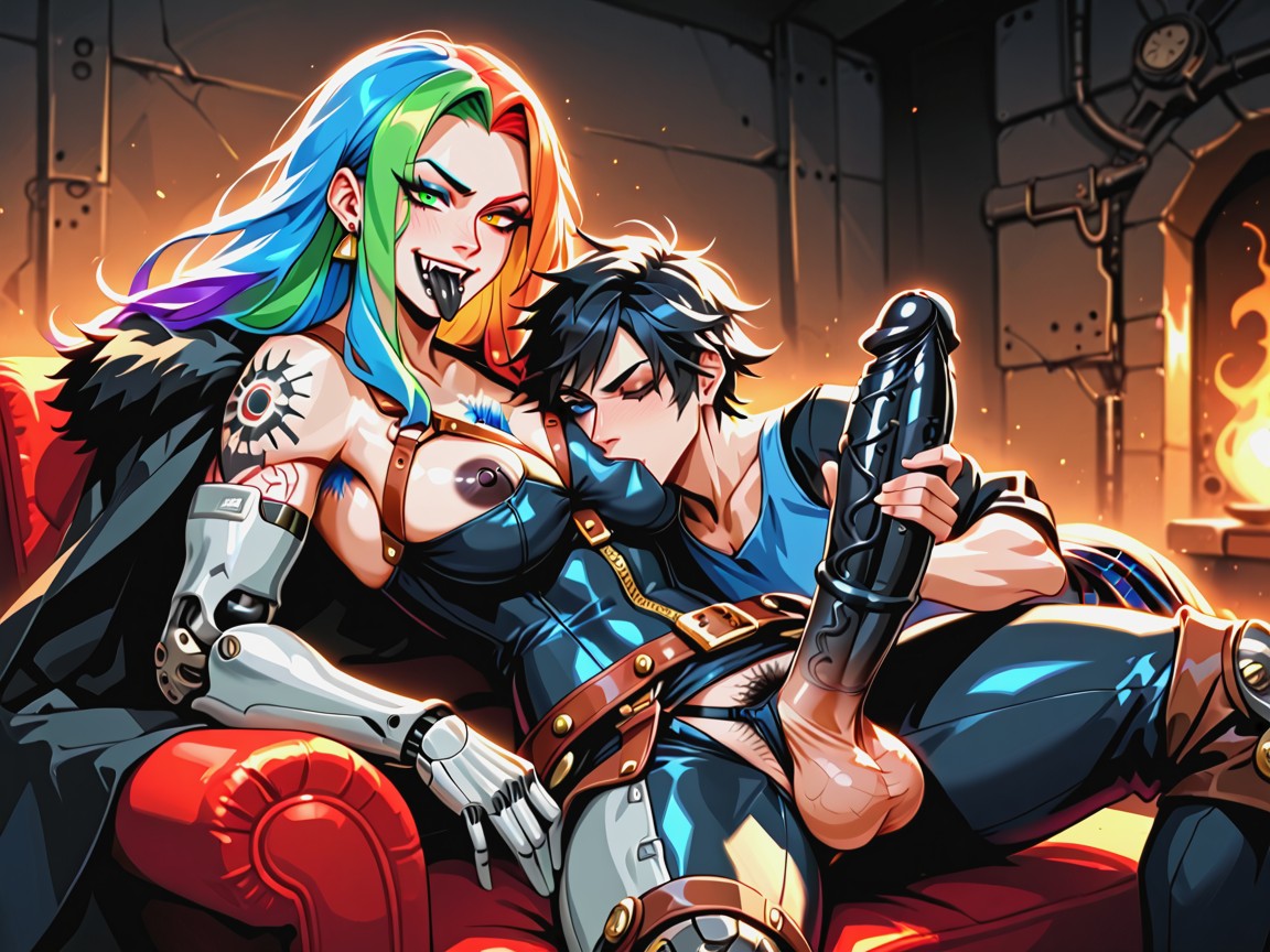 Flaccid, Groping, Futanari Hentai AI Porn