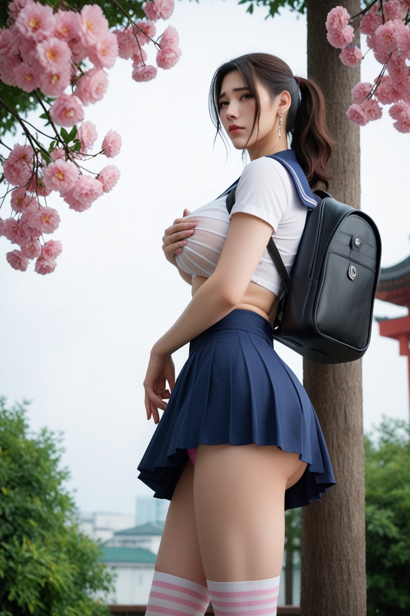 Bow Legged, Medium Hair, Hyper Detail AI國產黃片