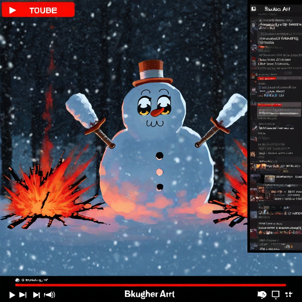 Slaughter, Snowmen Clashing With Various Firearms, Mass_slaughter AI Porn