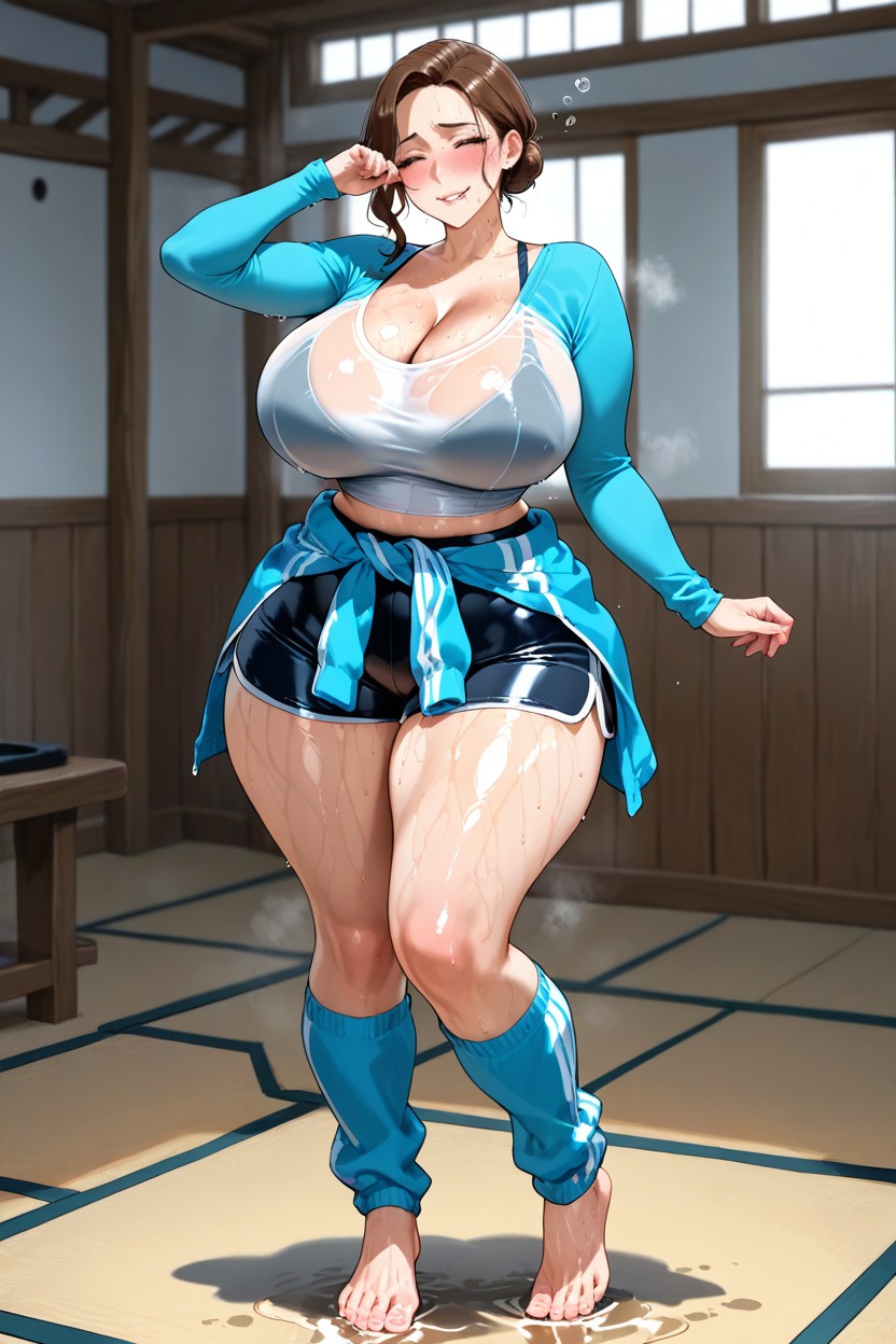 Thick Thighs, 30+, Thick Thighs Hentai AI Porn