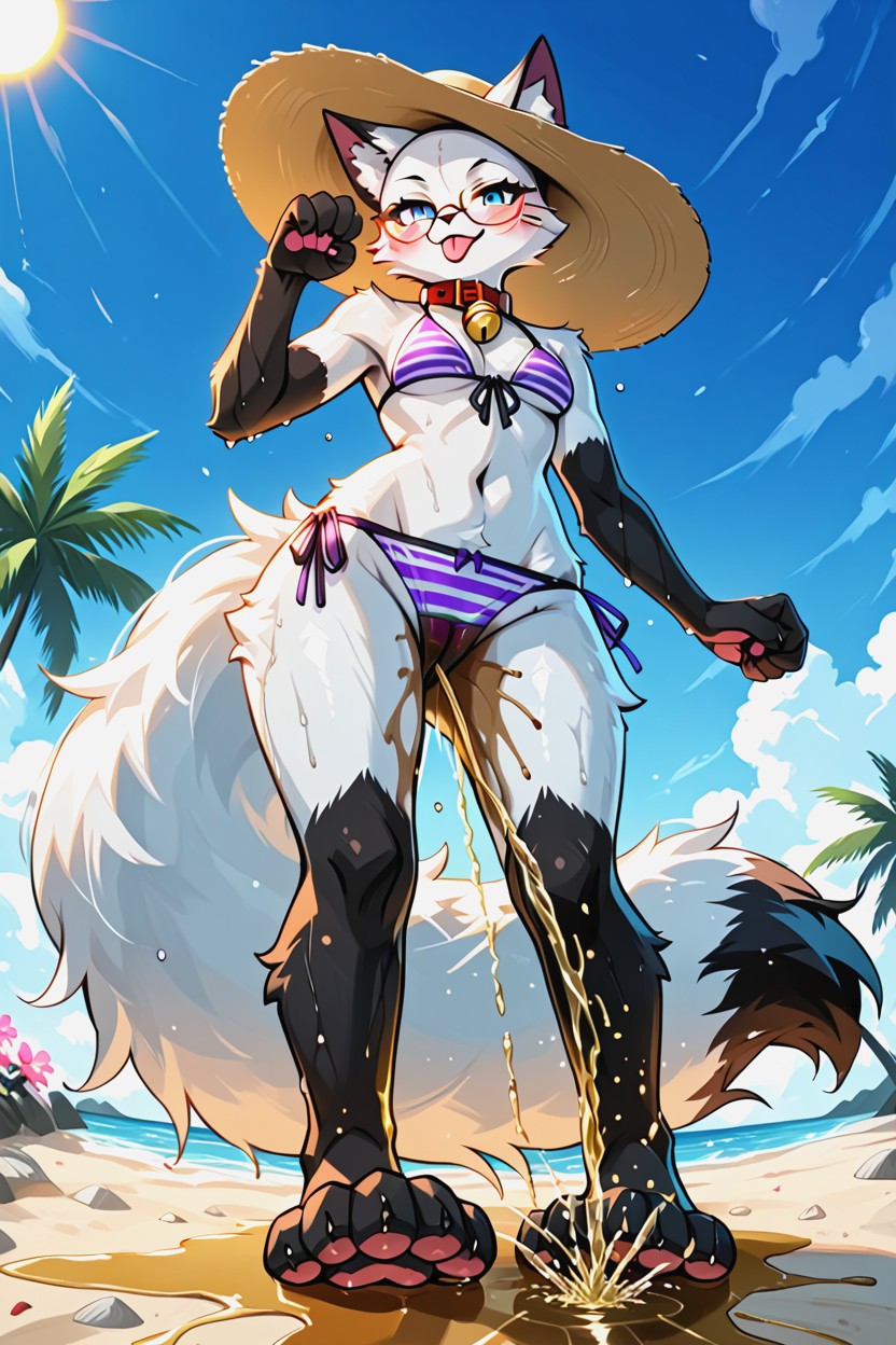 상향식, Blue Eyes, Wetting Panties 퍼리 AI 포르노