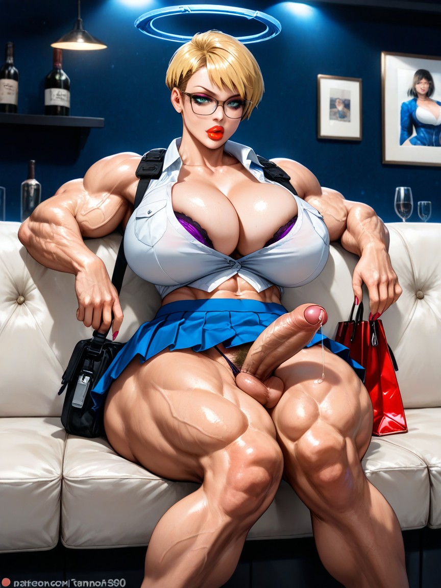 G-string, Erect Penis, Female Spartan Hentai AI Porn