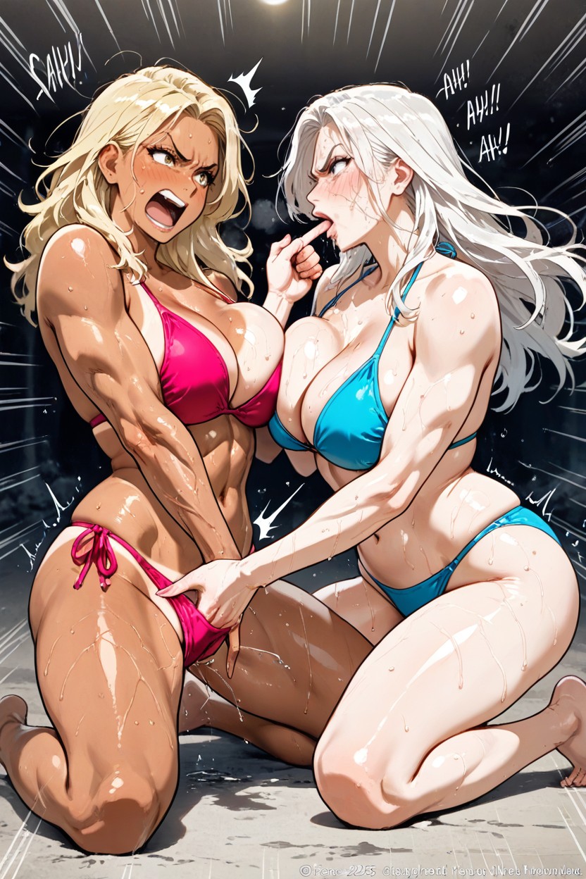 Fingering, Sweaty, Sexual Combat Hentai AI Porn