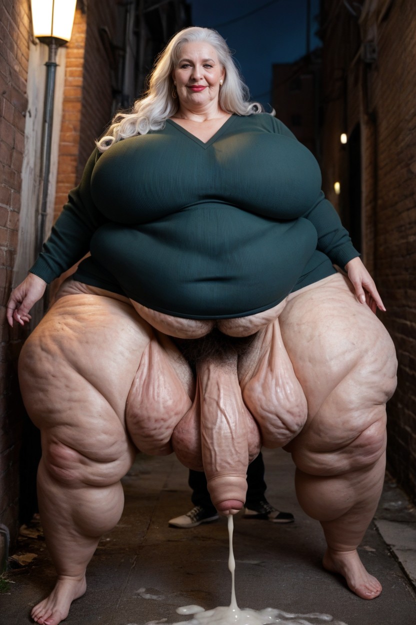Cellulite Legs, Wide Angle, Impossibly Huge Ass AI Porn