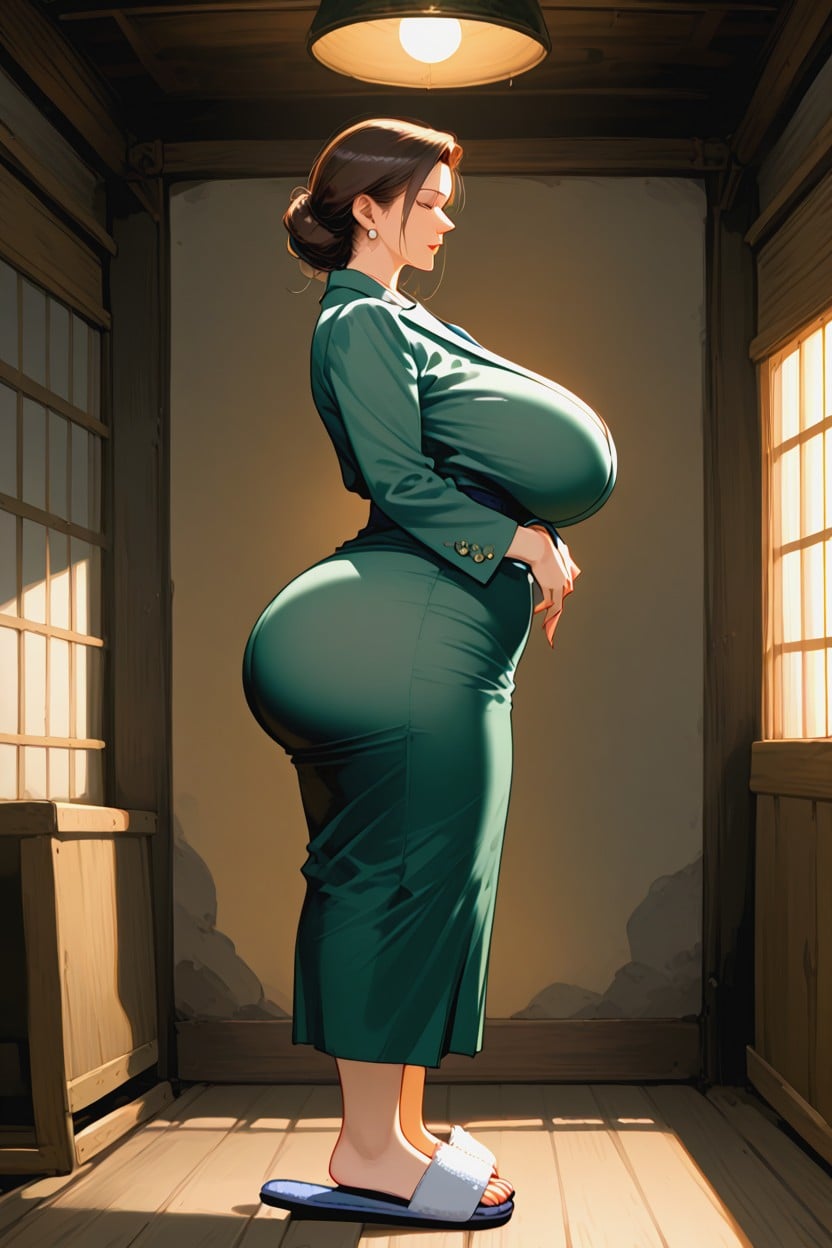 Side Pose, 50+, Waist Porno MILF IA