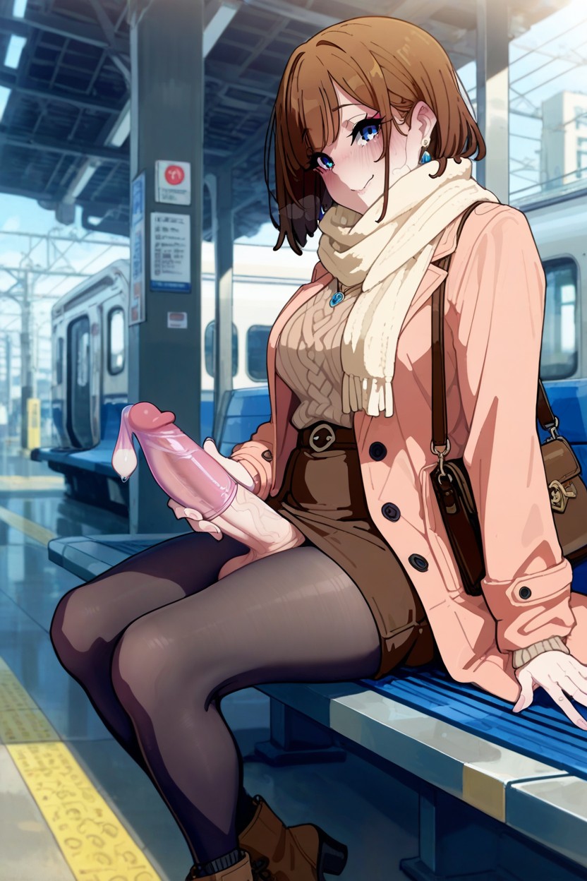 Legs Spread, Massive Eyes, Detailed Hentai AI Porn