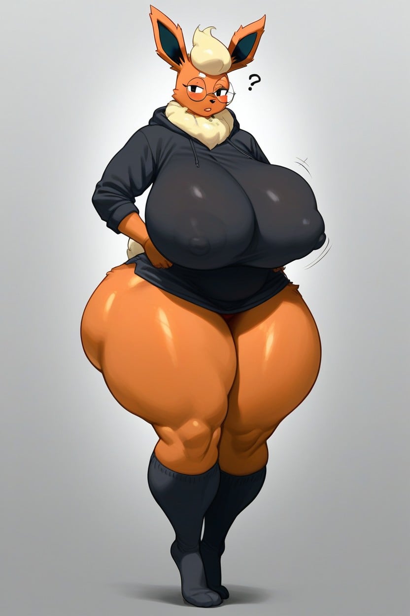 Thick, Massive Ass, Curvy Waist Furry AI Porn