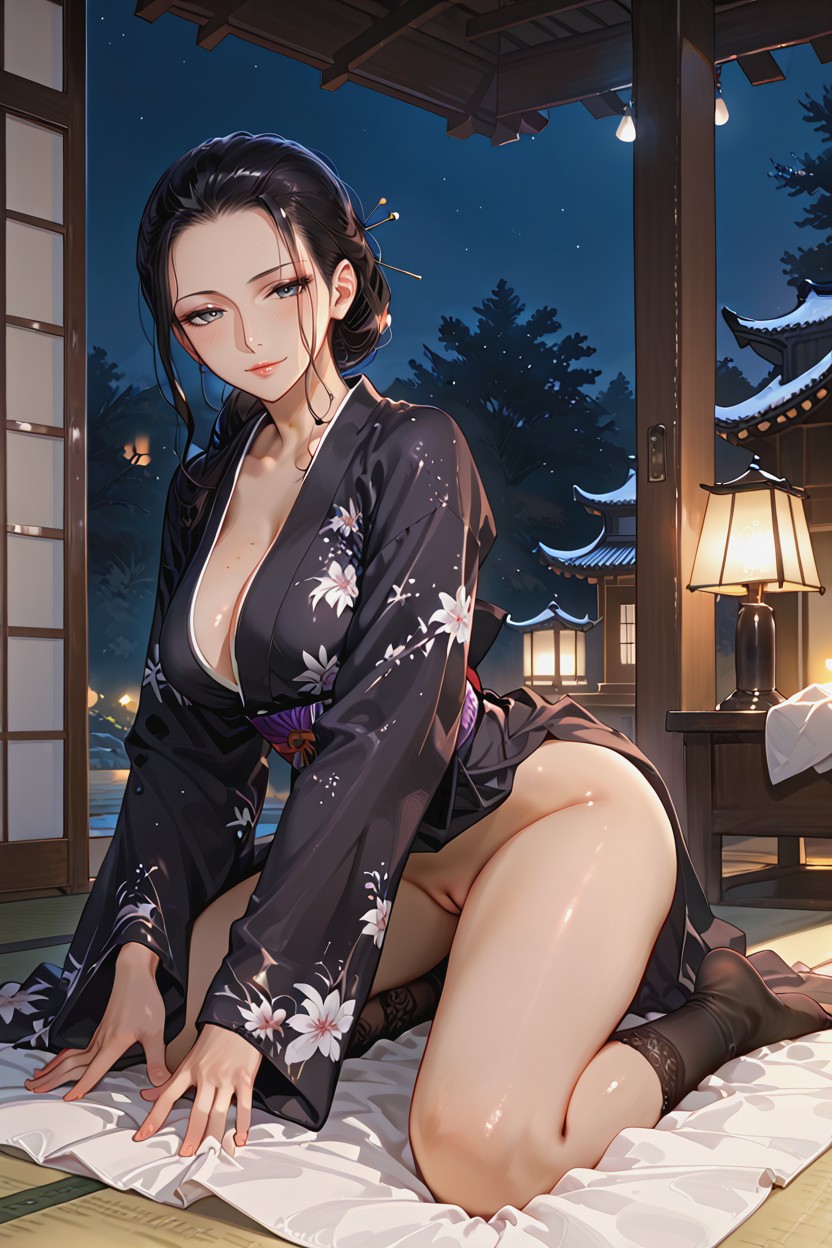 Cleft Of Venus, Perfect Genitals, Nico Robin Hentai IA