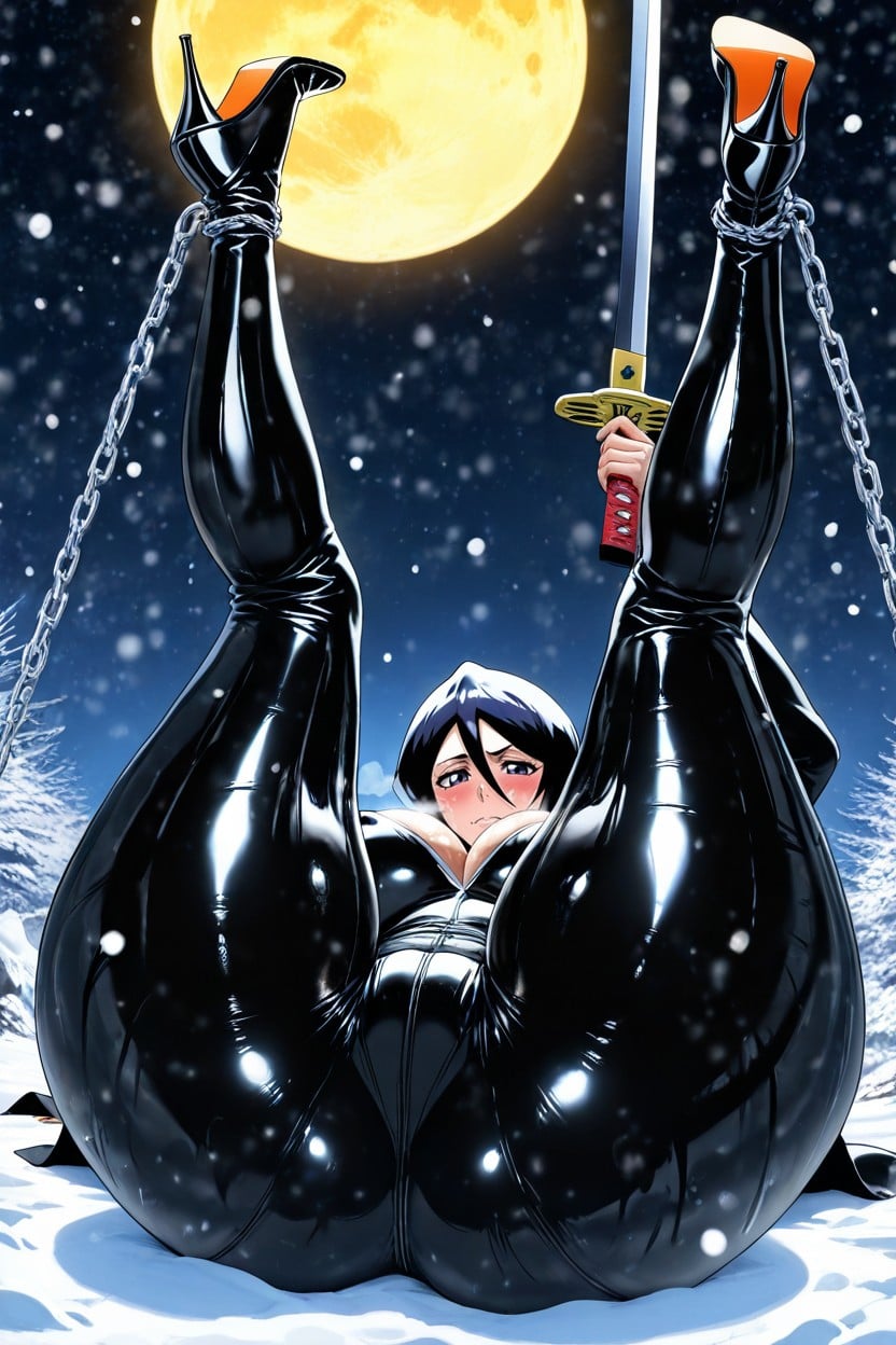 Exposed Breast, Back Arching, Legs Over Head Hentai AI Porn