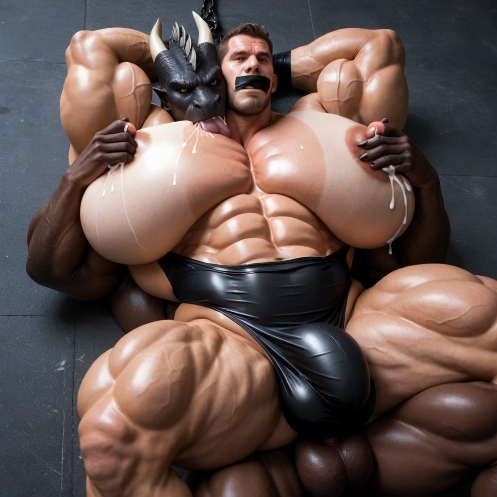 Massive Arms, Rough Grope, Large AI Gay Porn