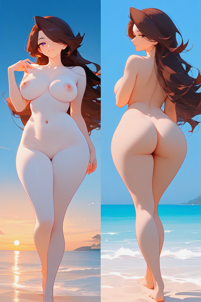 Smooth Body, Pretty Face, Thick Hentai AI Porn