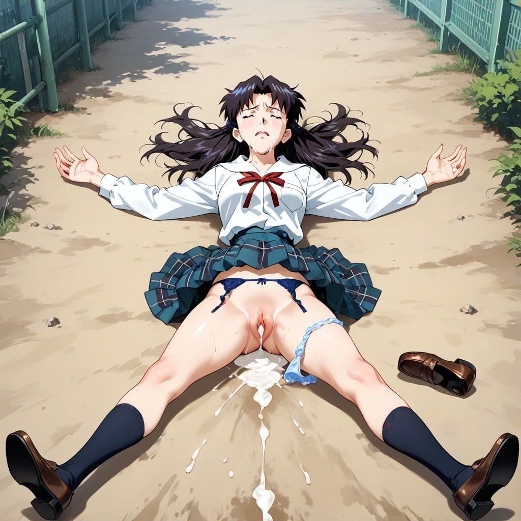 Creampie, Strong Wind Blowing, Full Body Hentai AI Porn