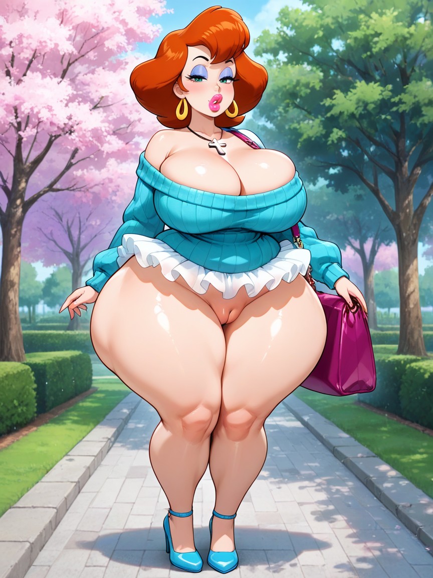 Innie Pussy, Standing, 50+ Hentai AI Porn