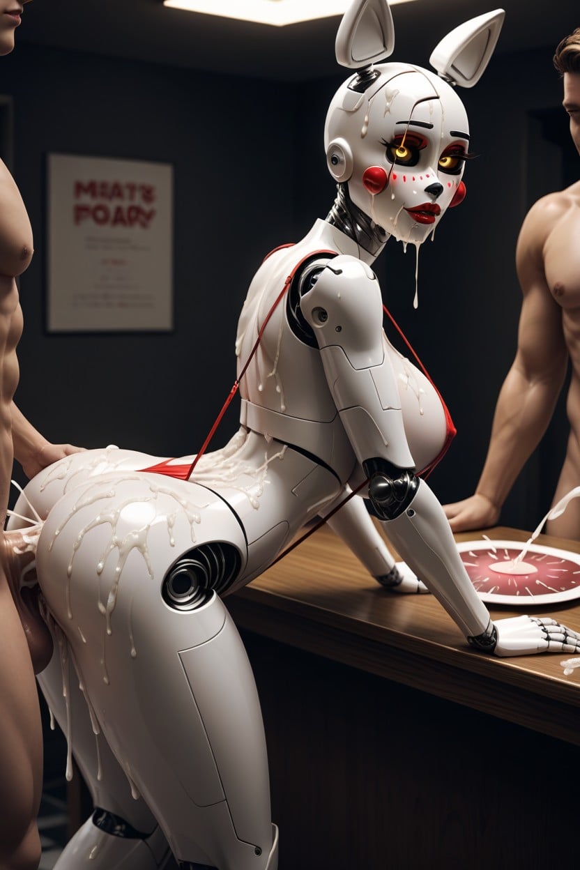 Pizzeria, Creampie, Oiled Skin Hentai AI Porn