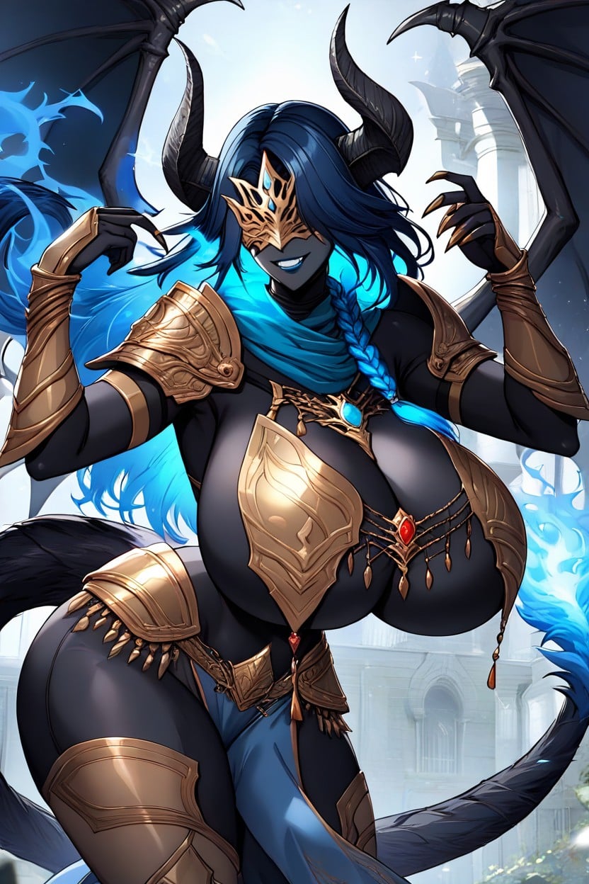 Belly Dancer, Left Arm Slashing Forward, Grin AI Porn