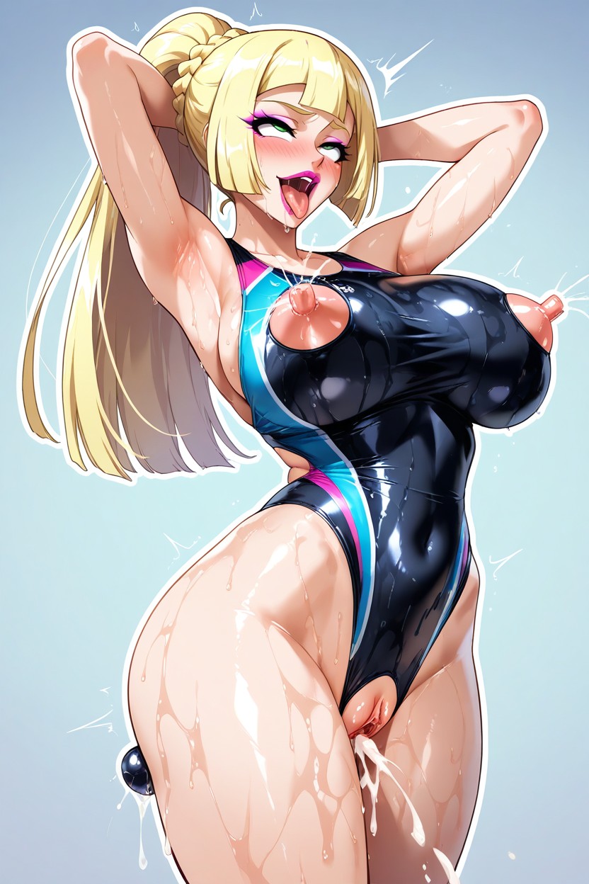 Pencil Waist, Extremely Cumshot, Shiny Skin Hentai AI Porn