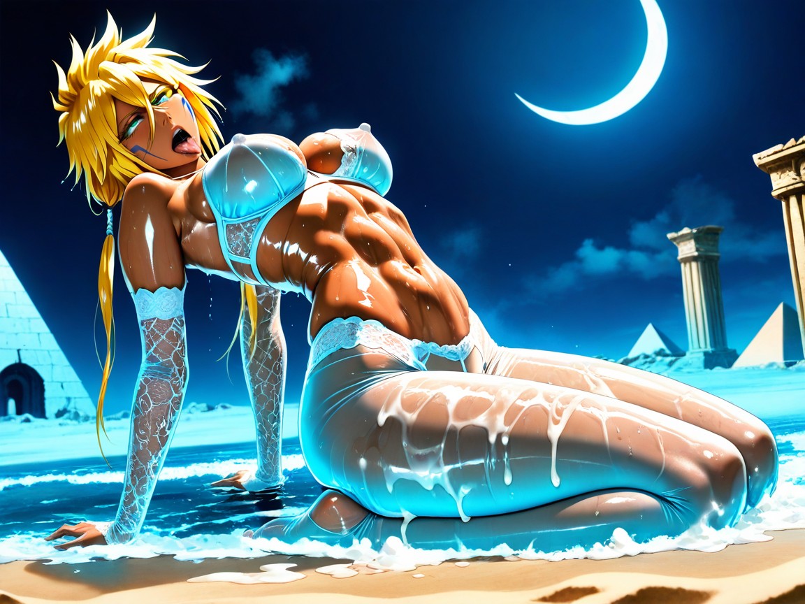 Ahegao, Macchu Piccu, Sweating Hentai AI Porn